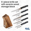 6pc Knife Block Set