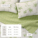 Palm Tree 4-Piece Quilt Set