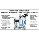 Stainless Steel Induction Compatible Inner Lid Pressure Cooker - 4L
