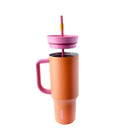40oz Stainless Steel Straw Tumbler - Tangy Tango