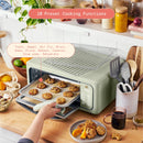 Beautiful Infrared Air Fry Toaster Oven, 9-Slice, 1800 W, Sage Green