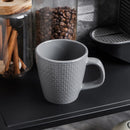 Abigael Stoneware Mug Set of 4 - Gray
