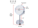 Vanity Mirror with LED Lights - Silver