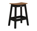 Berlin Gardens, Saddle Counter Stool, Antique Mahogany on Black