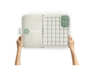 Extendable Plastic Dish Rack - Stone/Sage Green
