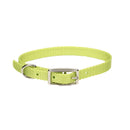 5/8" X 16" Single-Ply Dog Collar, Lime Green