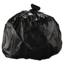 Inteplast High-Density Interleaved Commercial Can Liners, 33 Gal, 22 Microns, 33" X 40", Black, 250/Carton - IBSS334022K