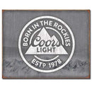 Coors Light Rustic Metal Sign