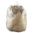 FlexSol High Density Coreless Can Liners, 60 Gal, 22 Microns, 38" X 60", Clear, 150/Carton - ESXBR3860SX