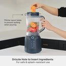 Countertop Blender Duo, 1100W, 57oz Tritan Pitcher, 6-Point Stainless Steel Blade, 25oz To-Go Cup with Smart Seal™ Lid and Straw, Atlantic Blue