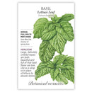 Basil Lettuce Leaf Seeds(Heirloom)