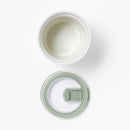 Round Stoneware Overnight Oats Container