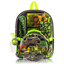 Kids' 5-Piece Lunch Set with Backpack - Black