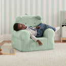 Faux Shearling Bear Chair - Sage