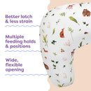 Nursing Pillow - Neutral Plants and Animals
