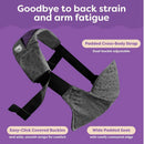 Comfy Hold Cross-Body Hip Seat Baby Carrier - Dark Gray