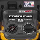 DeWalt 20V MAX 2.5 gal Pancake Portable Air Compressor 135 psi 0.4 HP
