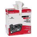 Georgia-Pacific Brawny Ind. Airlaid Med-Duty Wipers, Cloth, 9 1/5 X 12 2/5, We, 128/Bx, 10 Bx/Ct - GPC29518CT