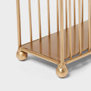 Metal Wire Napkin Holder - Gold