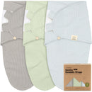 Organic Newborn Swaddle Sleep Sacks - Ripple