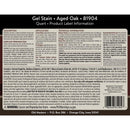 Old Masters Semi-Transparent Aged Oak Oil-Based Alkyd Gel Stain 1 qt
