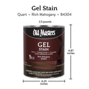 Old Masters Semi-Transparent Rich Mahogany Oil-Based Alkyd Gel Stain 1 qt