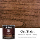 Old Masters Semi-Transparent American Walnut Oil-Based Alkyd Gel Stain 1/2 pt, Pack of 6