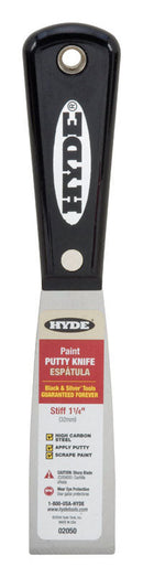 Hyde 1-1/4 in. W X 7-3/4 in. L Carbon Steel Stiff Putty Knife, Pack of 5