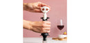 4pc Spookelier Wine Saver Pump and Stoppers - Black