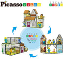65PCS Magnetic Tile Building Set - Family Theme