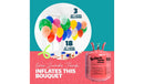 12" Jumbo Helium Balloon Tank Kit: Steel - Red