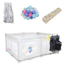 59x59" Foldable Baby Playpen - Grey