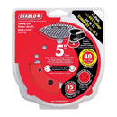 Diablo 5 in. Ceramic Blend Hook and Lock Sanding Disc 40 Grit Ultra Coarse 15 pk