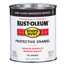 Rust-Oleum Stops Rust Indoor and Outdoor Semi-Gloss Anodized Bronze Protective Enamel 1 qt