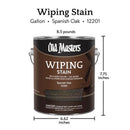 Old Masters Semi-Transparent Spanish Oak Oil-Based Wiping Stain 1 gal, Pack of 2
