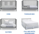 Heartland 4-in-1 Convertible Crib - Gray
