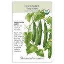 Cucumber, Botanical Interests Tasty Green Seeds Organic