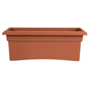 Bloem Veranda Plastic Deck Box, Terra Cotta, 26 in.
