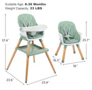 7-in-1 Baby High Chair - Gray