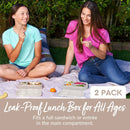 Leakproof Bento Lunch Box 2 Pack - Dune & Moondust