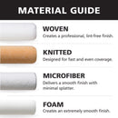Bestt Liebco Master Polyester Knit 6.5 in. W X 1/2 in. Mini Paint Roller Cover 2 pk