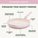 Ceramic Nonstick Cookware Set - Pink