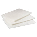 Scotch Brite Light Duty Cleansing Pad, 6" X 9", White, 20/Pack, 3 Packs/Carton - MMM98