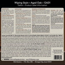 Old Masters Semi-Transparent Aged Oak Oil-Based Wiping Stain 1 gal, Pack of 2