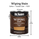 Old Masters Semi-Transparent Golden Oak Oil-Based Wiping Stain 1 gal, Pack of 2