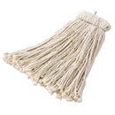 Rubbermaid Premium Bolt-On Cut-End Mop Head, Cotton, 20Oz, White - RCPF16700