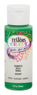 Rust-Oleum Testors Craft Matte Shamrock Water-Based Paint Interior 2 oz, Pack of 6