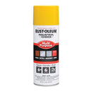 Rust-Oleum Industrial Choice OSHA Safety Yellow Multi-Purpose Enamel Spray 12 oz, Pack of 6