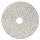 3M Niagara Natural White Burnishing Pad, 27" Diameter, 5/Carton - MMM35085