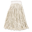 Rubbermaid Economy Cotton Mop Heads, Cut-End, White, 16 Oz, 5-In White Headband - RCPV156